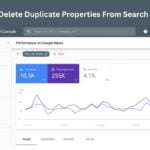 how to delete duplicate properties from search console